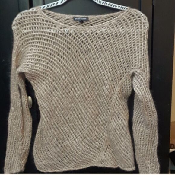 Eileen Fisher Mohair Blend Fisherman Net Sweater Sz Small - Picture 6 of 8